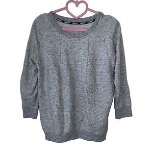 Rebecca Minkoff Women’s Grey 3/4 Sleeve Pullover Top | Size XS